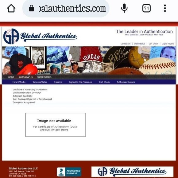 Rawlings Official Hall of Fame Baseball David Ortiz Autographed Authenti… - Picture 8 of 8